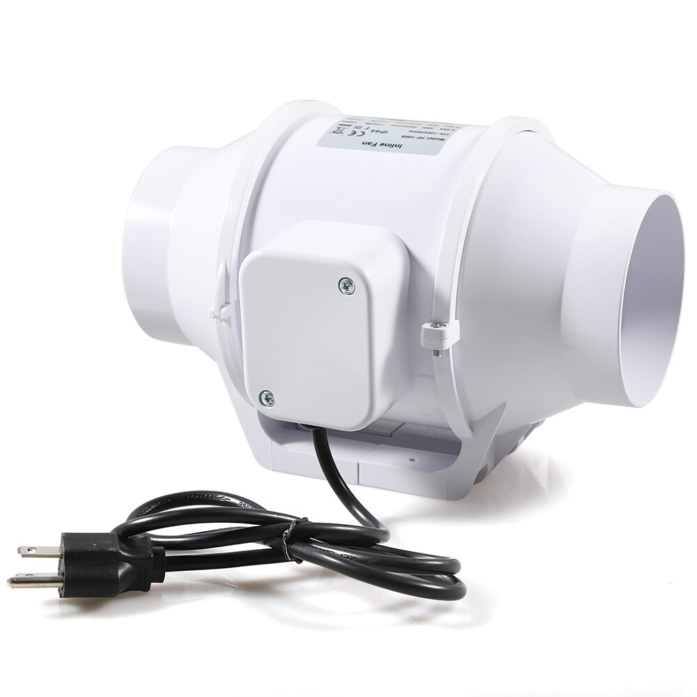 4'' Inline Duct Fan - Quiet, Waterproof Blower for Efficient Air Circulation