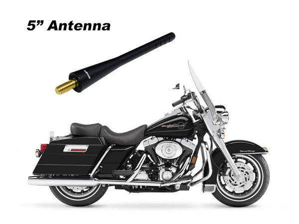 VMS 5" BLACK BILLET ANTENNA FOR HARLEY DAVIDSON ROAD KING