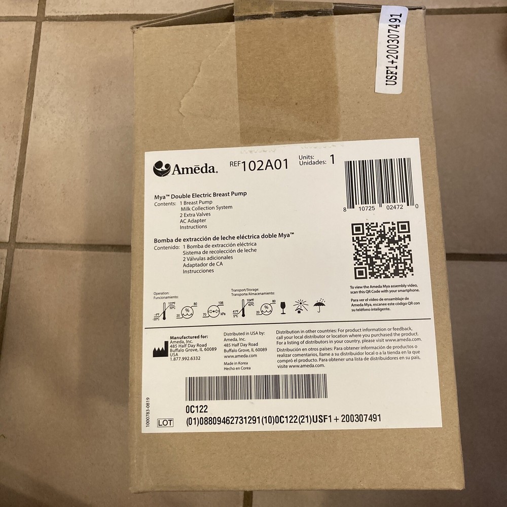 Ameda Mya Double Electric Breast Pump  Open Box New