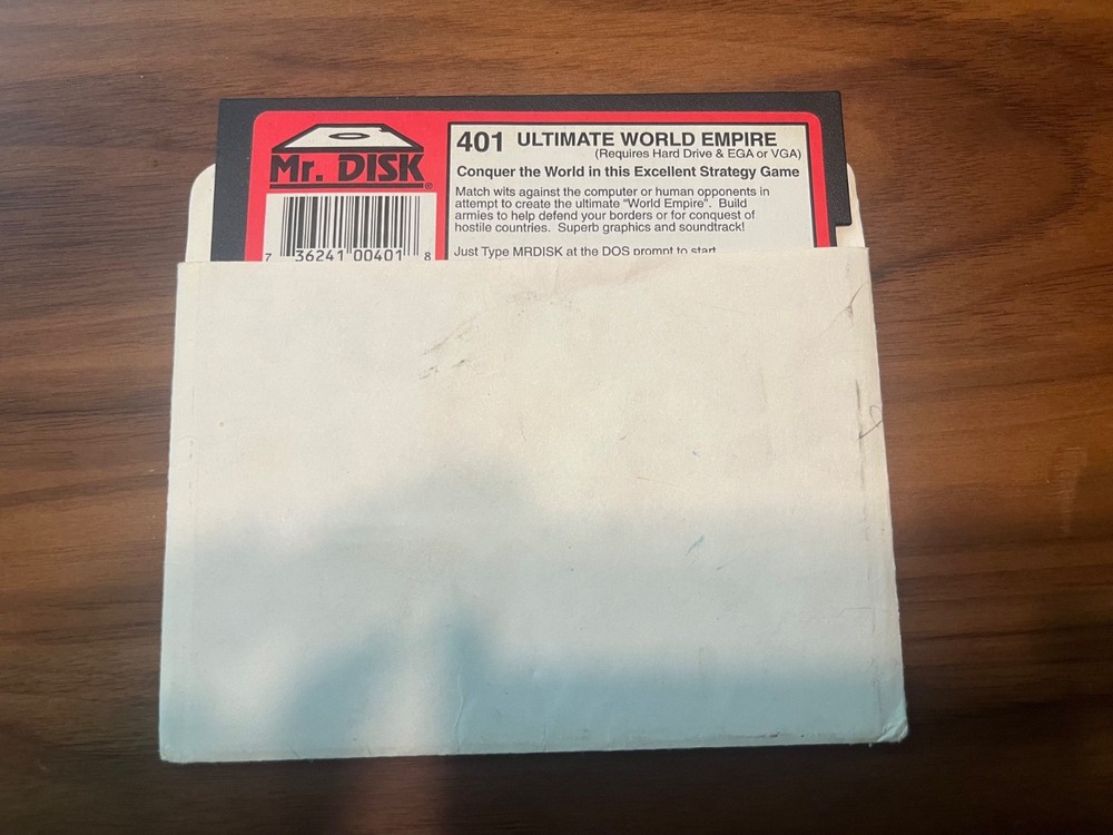 Mr. Disk Ultimate World Empire  5.25" Floppy (UNTESTED)