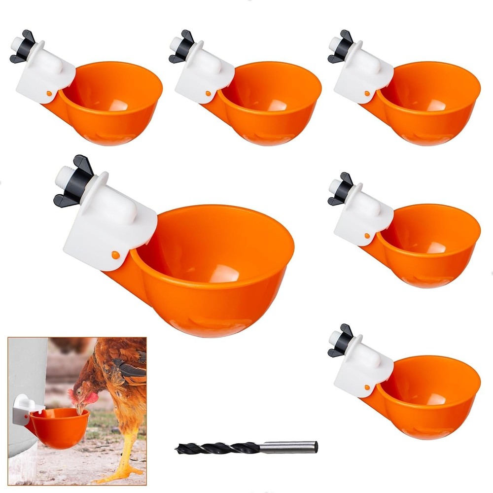 Versatile 6-Pack Automatic Chicken Watering System - Leak-Free & Easy Install