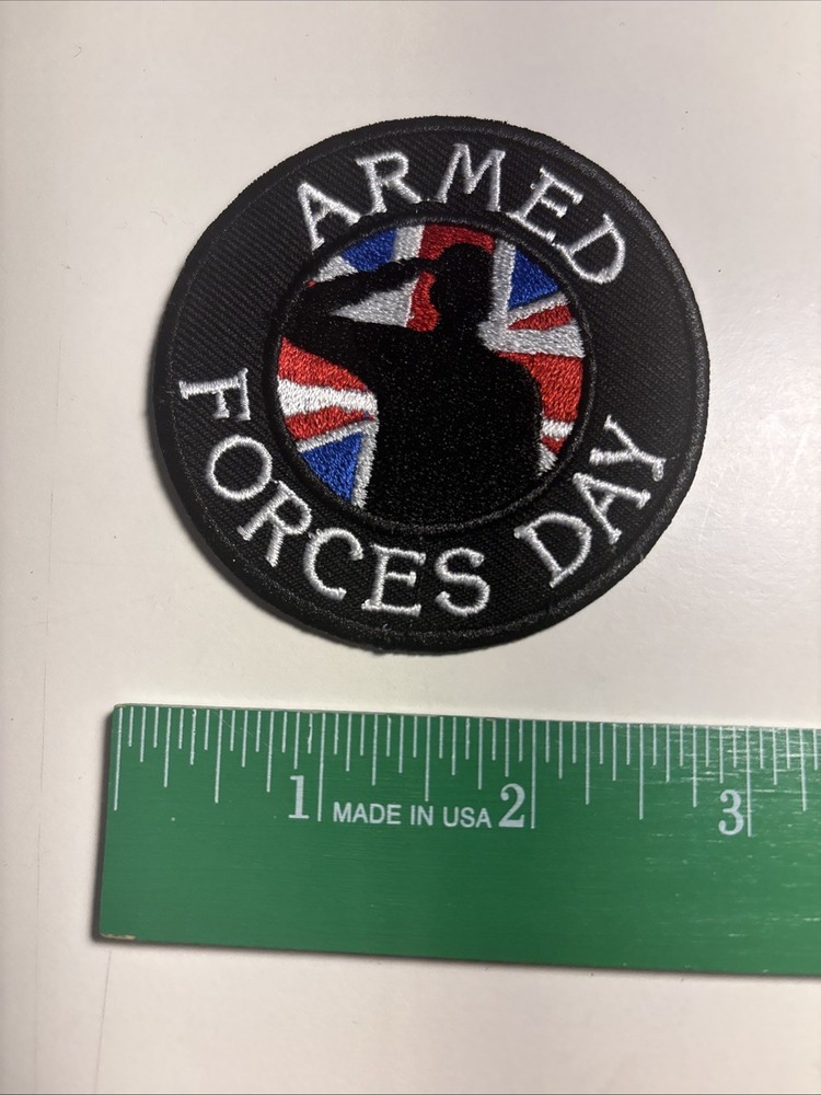 Armed Forces Day UK Embroidered Patch