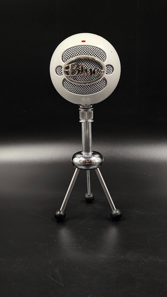 Blue Snowball USB Microphone Used Working White