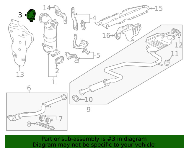 Genuine GM Exhaust Pipe Clamp 12643268