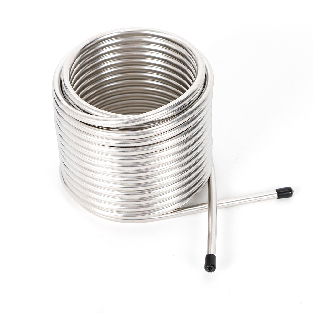 Coil Tube Immersion Wort Chiller Beer Wine Cooler Home US Stainless Steel Metal