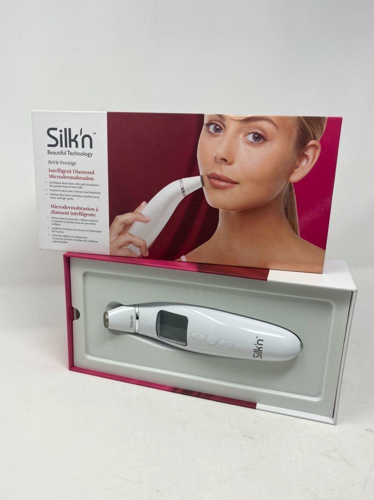 SILK'N REVIT PRESTIGE MICRODERMABRASION WAND w/ 4 tips EUC