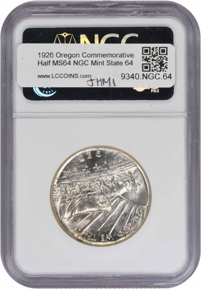 Oregon Commemorative Silver Half Dollar 1926 MS64 NGC