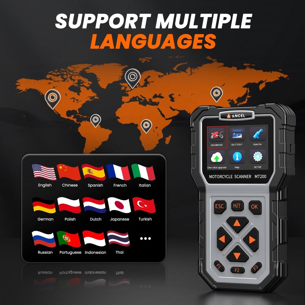 Fit for Triumph SUZUKI Motorcycle Scanner OBD2 Diagnostic Scan Tool Code Reader