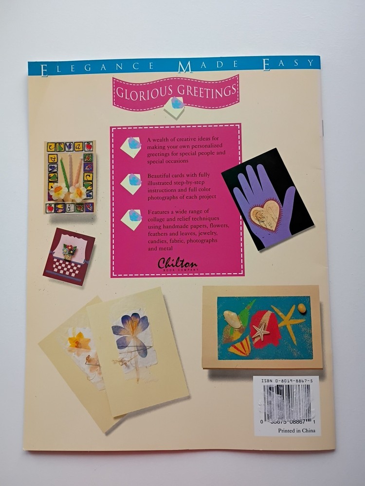 Glorious Greetings Collage & Relief Card Making Techniques Book Kate Twelvetrees