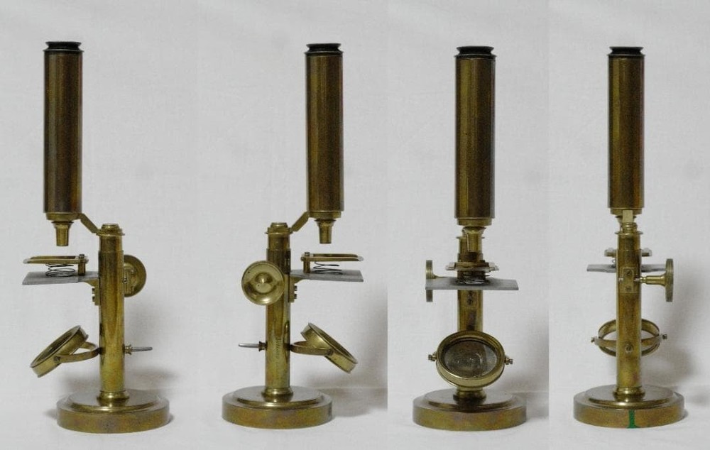 microscope antique collectible Peter Dolond's achromatic microscope