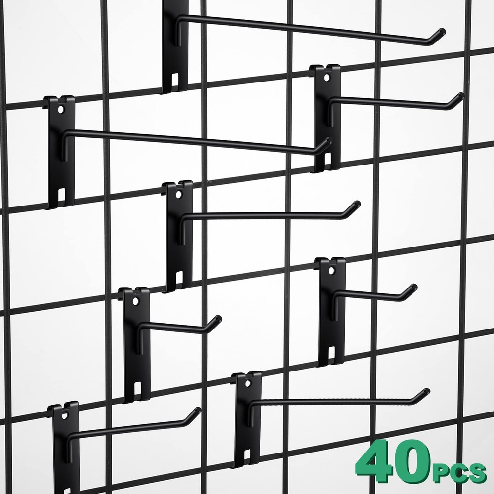40 Pack Gridwall Hooks Heavy Duty Display Hooks For Grid Wall Grid Wall Hangers