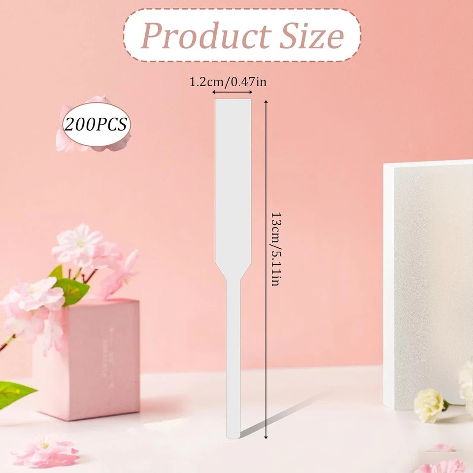 200 Pcs Perfume Tester Strips Disposable Perfume Test Strips Paper Tester Strips