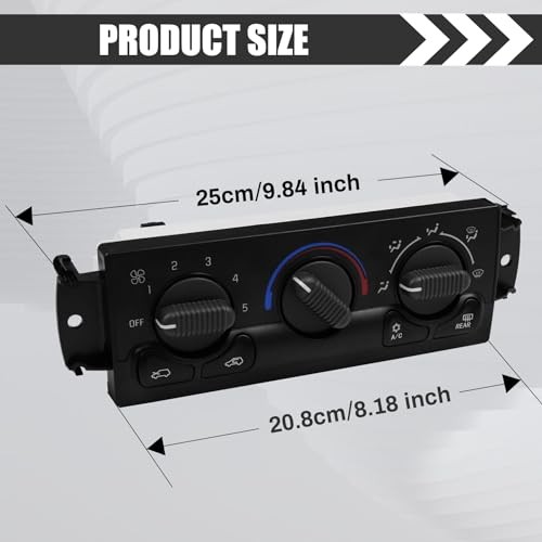 A/C Heater Climate Control Module Panel Switch for 1999-2002 Chevy 599-218