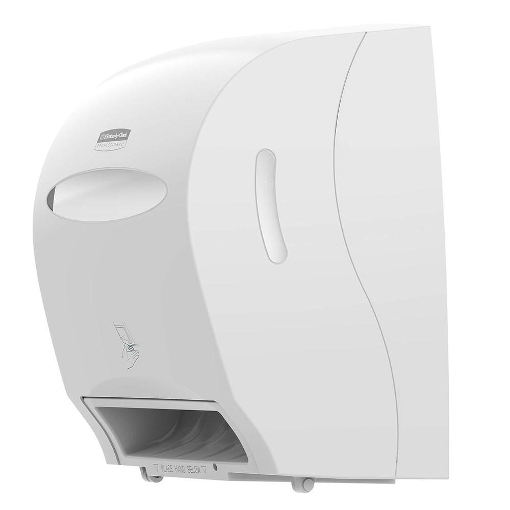 Electronic Professional Automatic Hard Roll Towel Dispenser, White, 1.75" Core
