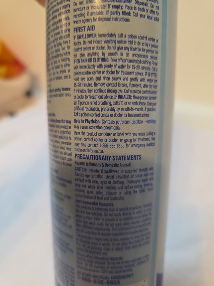 Bed Bug spray Killer Kill bedbug lice dust mite tick flea SPRAYWAY Good Night Lb