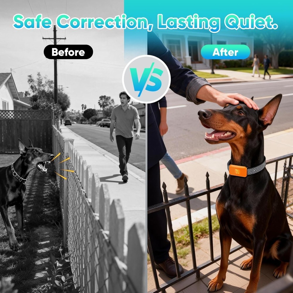 Eco-Friendly Rechargeable Bark Collar – Ultimate Solution for Excessive Barking