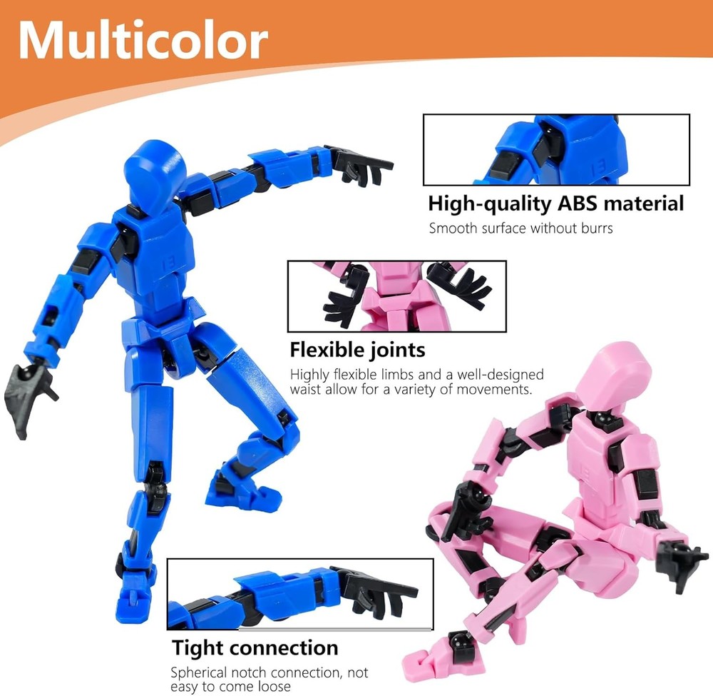 Action Figure Set, Model 13 Multi-Jointed Movable,Gift Box Red