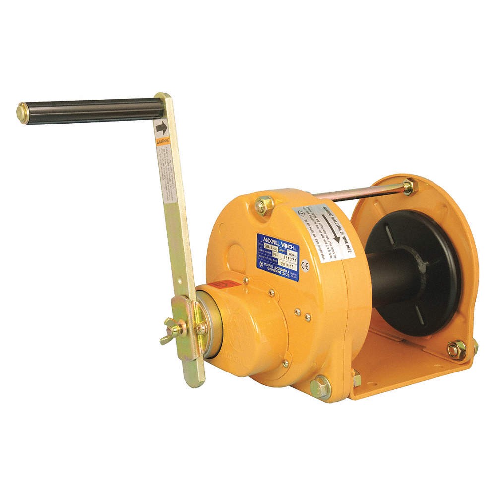 MAXPULL WINCHES  Hand Winch,660 lb. 1st Layer Ld Cap. 436R12