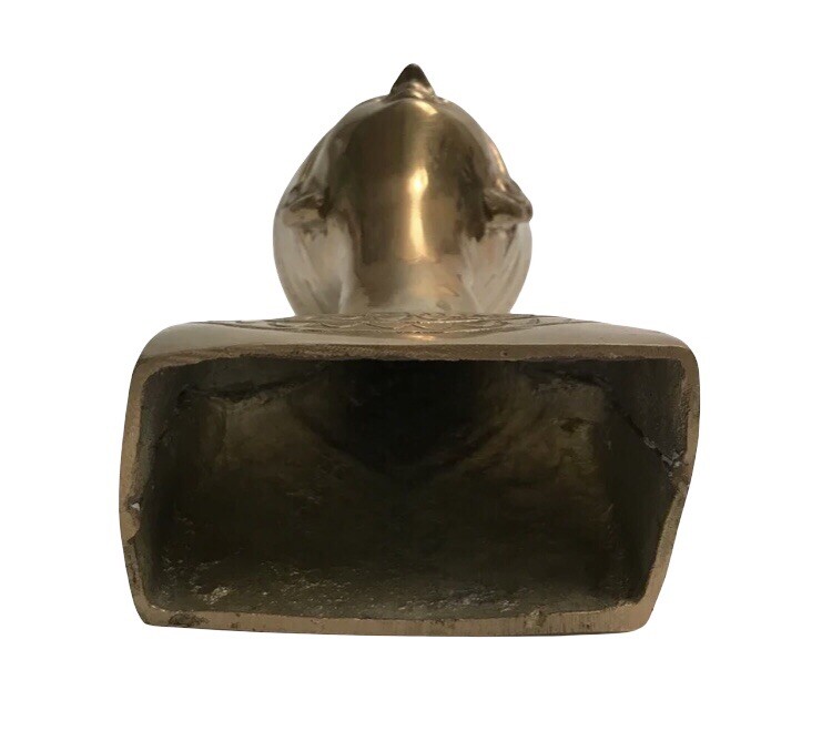 Vintage Solid Brass Nefertiti Bust Hand Made In India