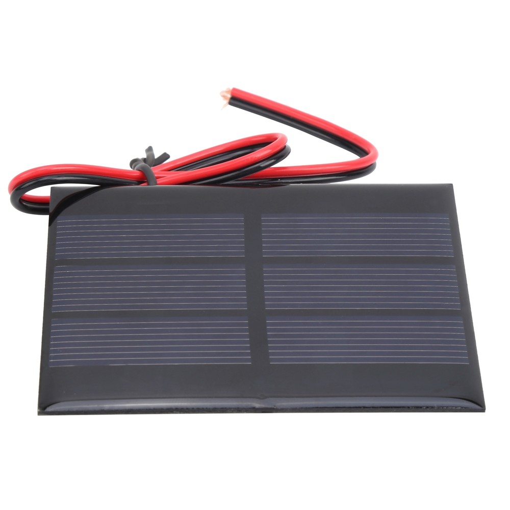 5Pcs Mini Solar Panel Battery Cell Board Module With 30cm Wire DC 0.65W 1.5V