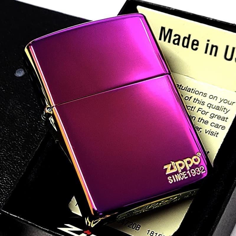 Zippo Aurora Titanium Coated Etched Engraving Regular Lighter