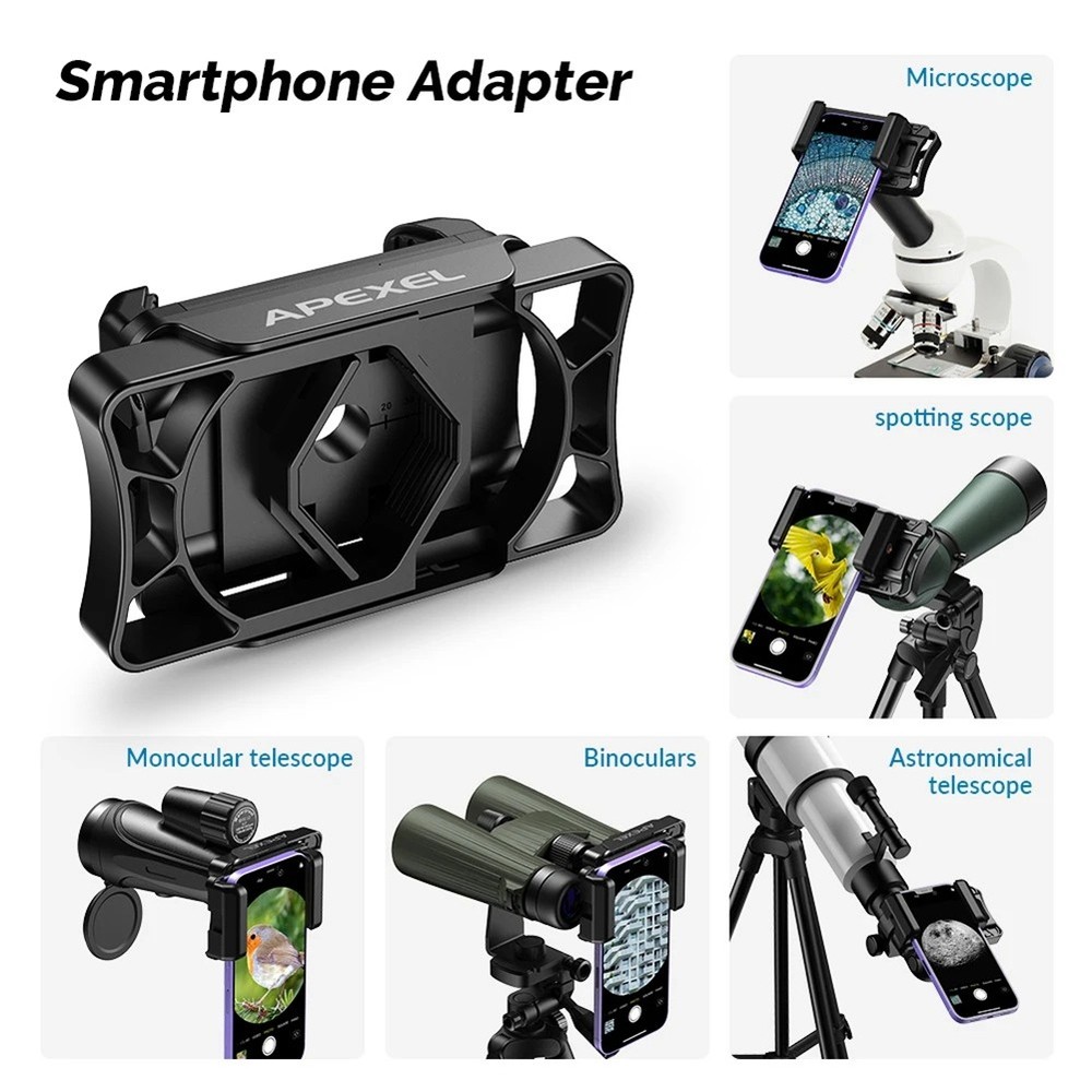 Universal Telescope Phone Adapter for Monocular Binoculars Microscope1860