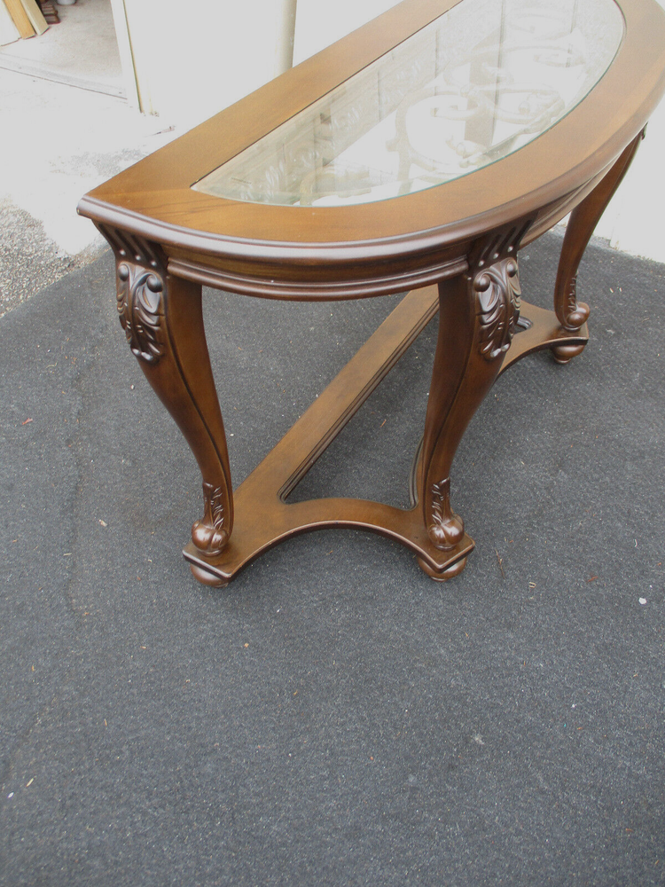 64172 Decorator Glass Top Console Sideboard Server