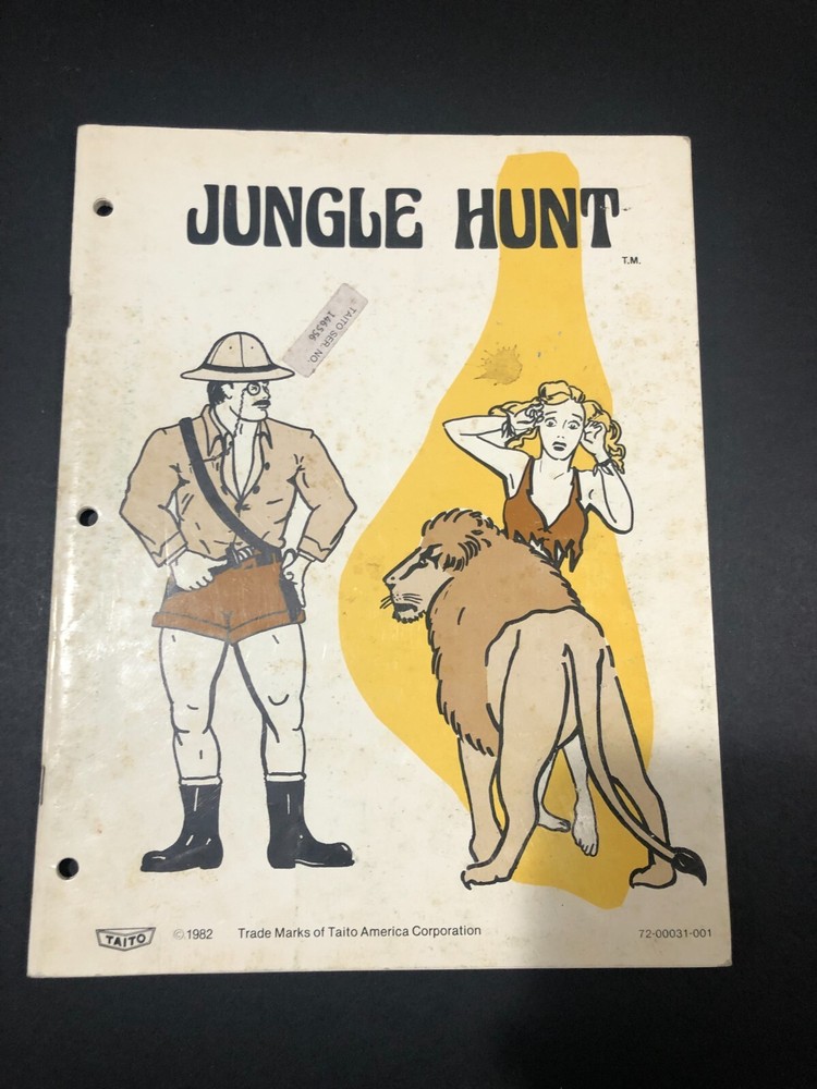 Taito Jungle Hunt Arcade Manual
