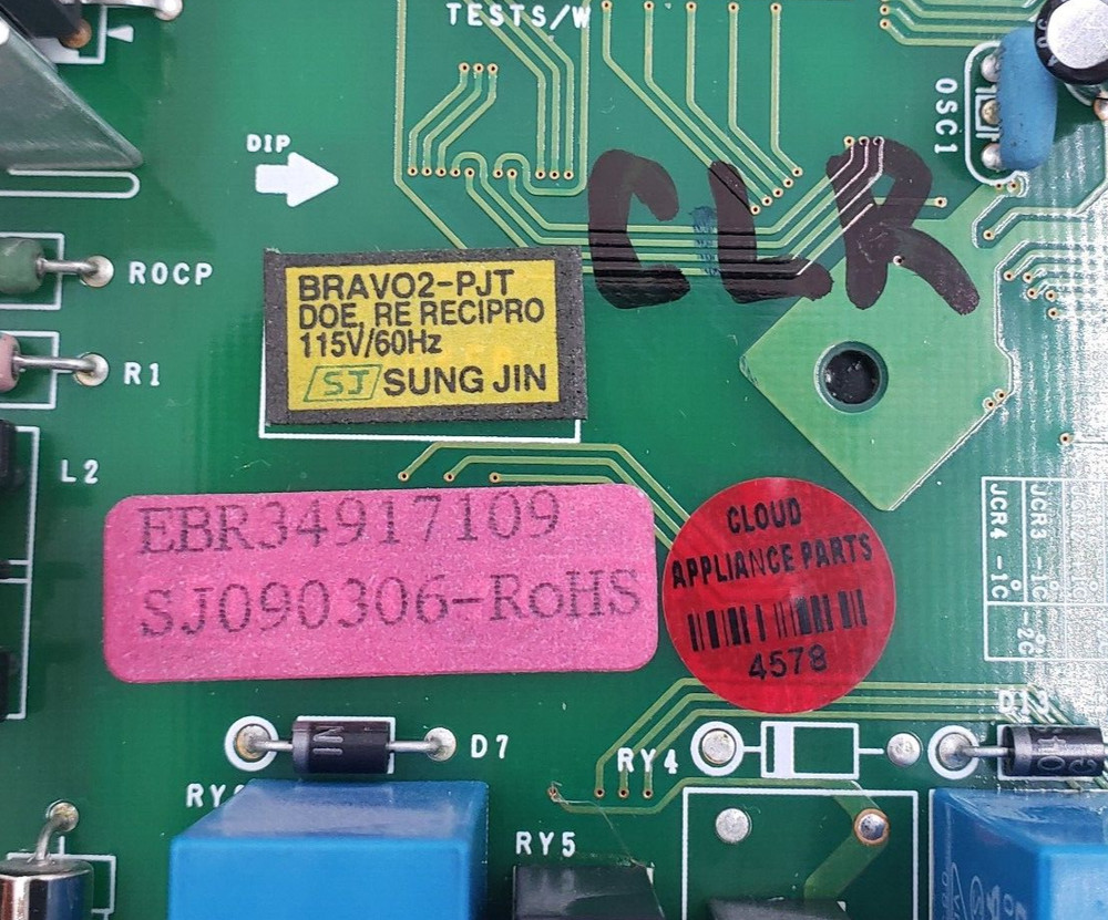 LG OEM Refrigerator Control Board EBR34917109 *Same Day Ship & 60 Days Warranty*