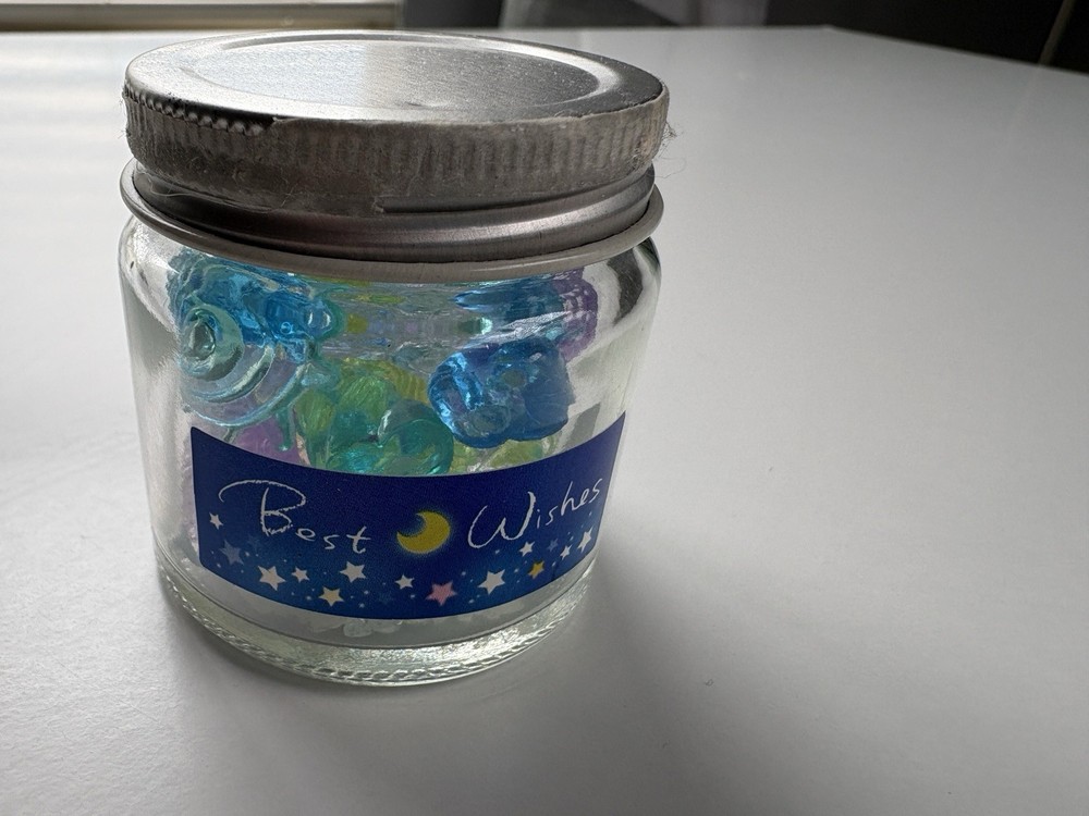 Small  Decorative Jar With Sea Shells