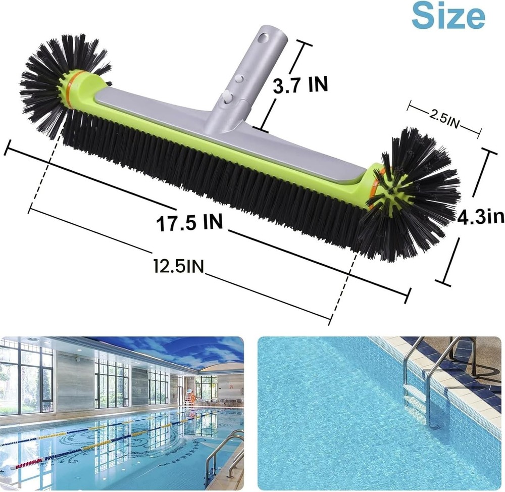 Effective Pool Wall Scrubber - Hemispherical Bristles