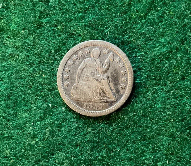 1857 O Silver Seated Liberty Half Cent - T11