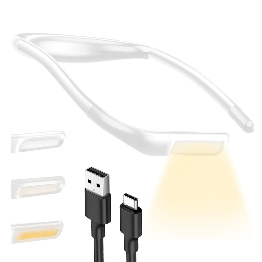 Reading Light Rechargeable Book ClipOn LED Bookmark Lamp Memory Function