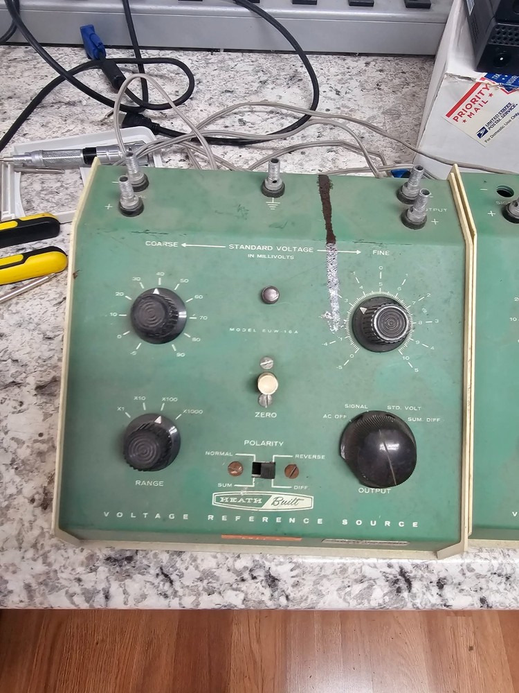 3x Vintage Retro Heath Built Voltage Reference Source EUW-16A Heathkit Powers!