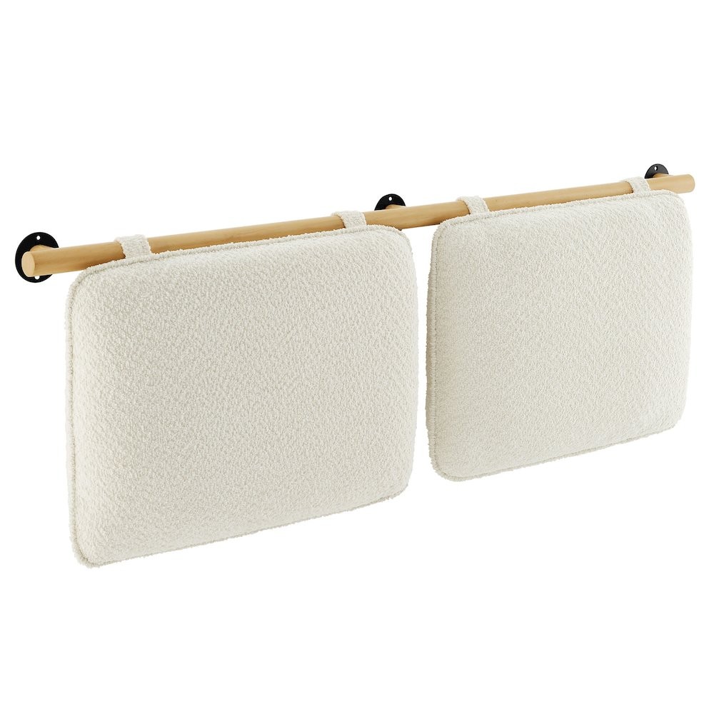 Anela Wall-Mounted Chenille Upholstered King Size Headboard