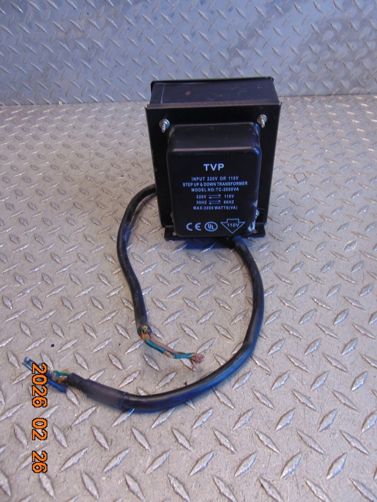 TVP TC-2000VA STEP UP & DOWN TRANSFORMER 2000W