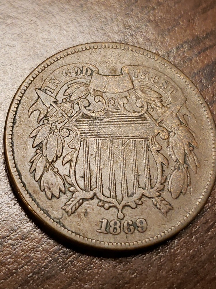 1869 Two Cent Piece