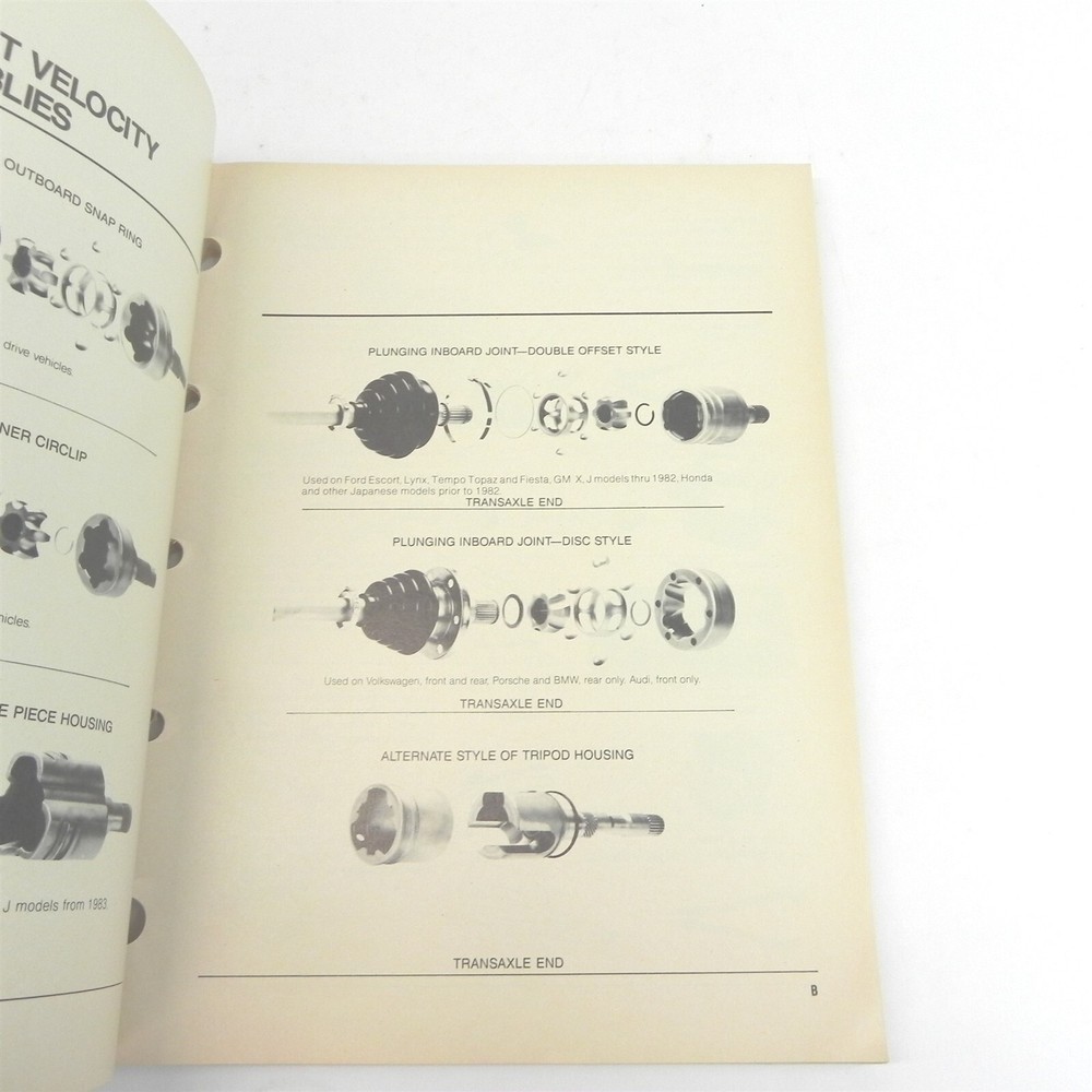VINTAGE OCTOBER 1987 PERFECT CIRCLE FRONT WHEEL DRVIE COMPONENTS CATALOG