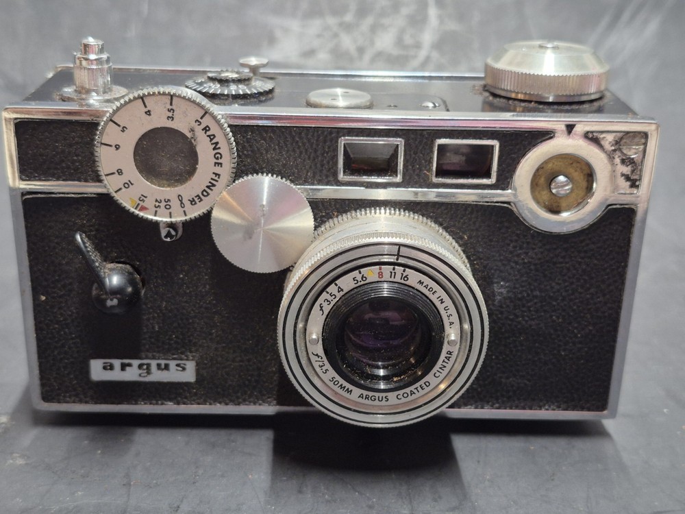 UNTESTED READ! Vintage Argus Cintar Camera 50mm