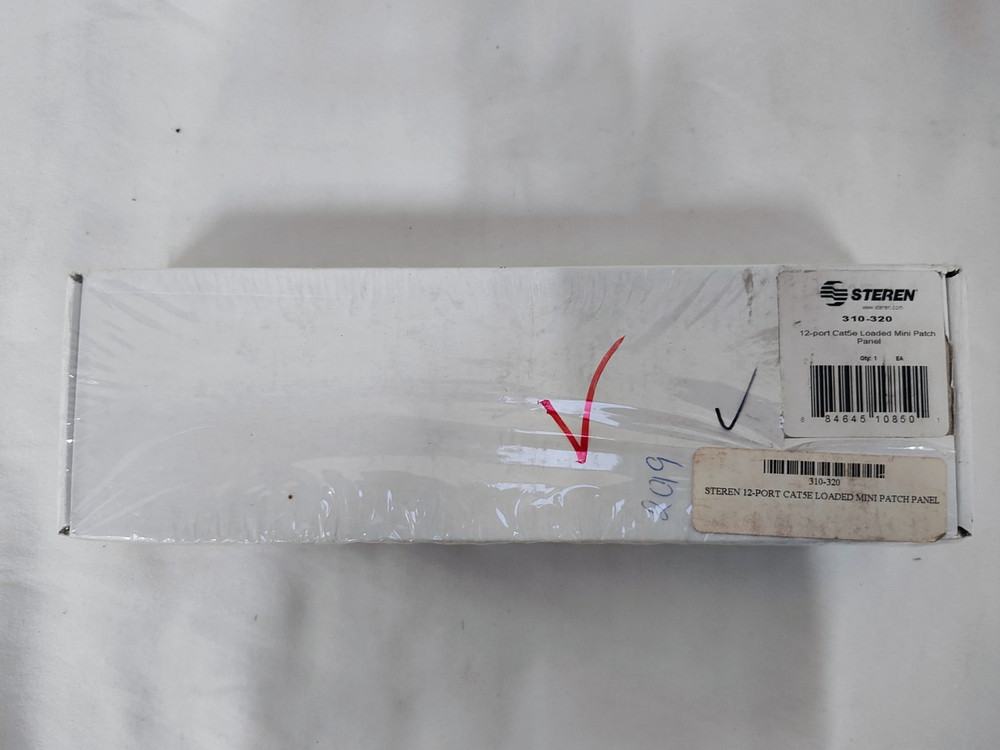 STEREN 12-Port Cat5e 110-IDC Mini Patch Panel 310-320
