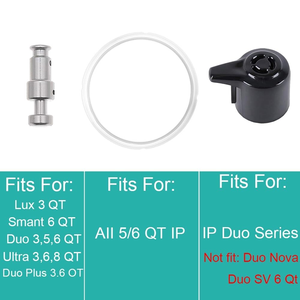 Complete 10-Piece Replacement Set for Instant Pot Duo Series — Secure, Durabl...