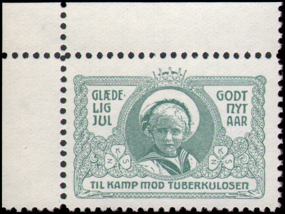 Norway NG 1908 tuberculosis seal, Prince Olaf