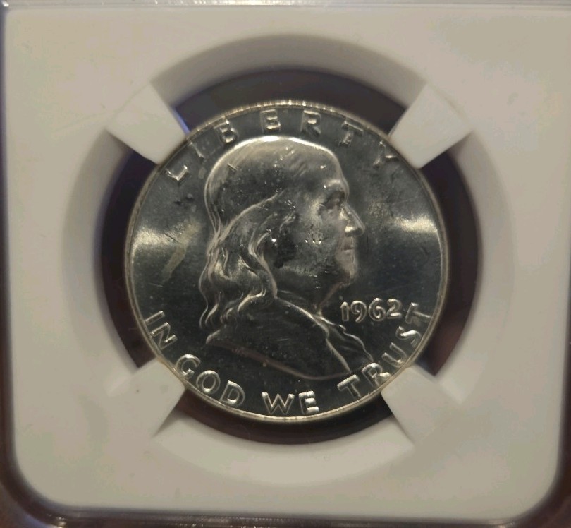 1962-D Benjamin Franklin Silver Half Dollar Coin