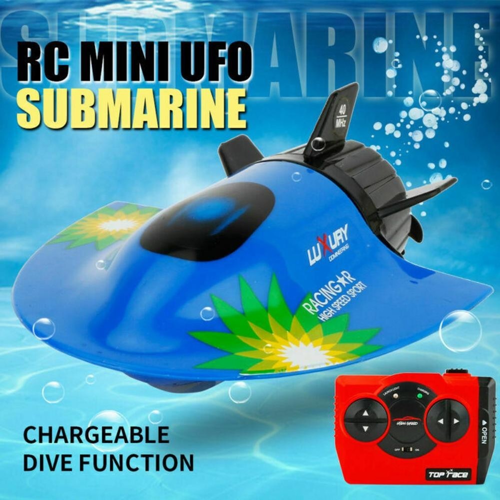 Underwater Model Boat Toy Remote Control Submarine Devil Fish Sightseeing Boat