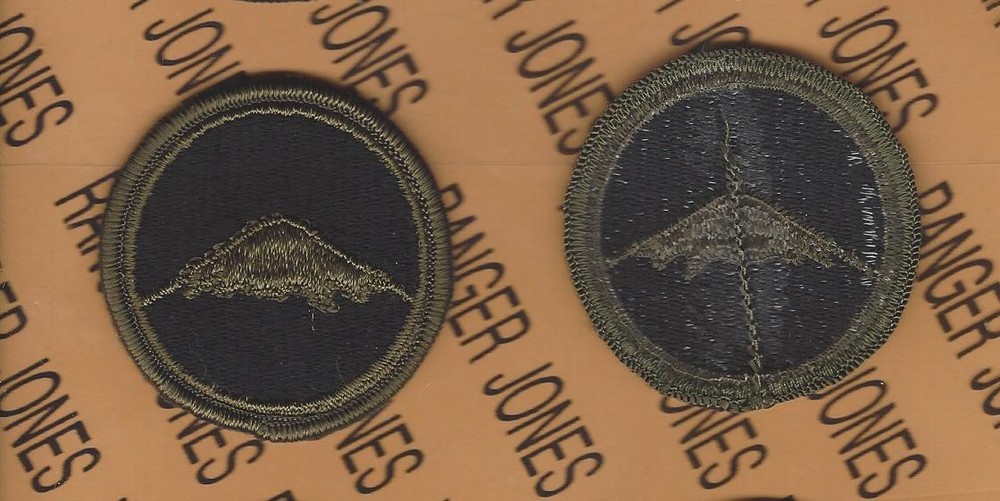 US Forces Far East Command USFEC OD Green & Black BDU uniform patch m/e