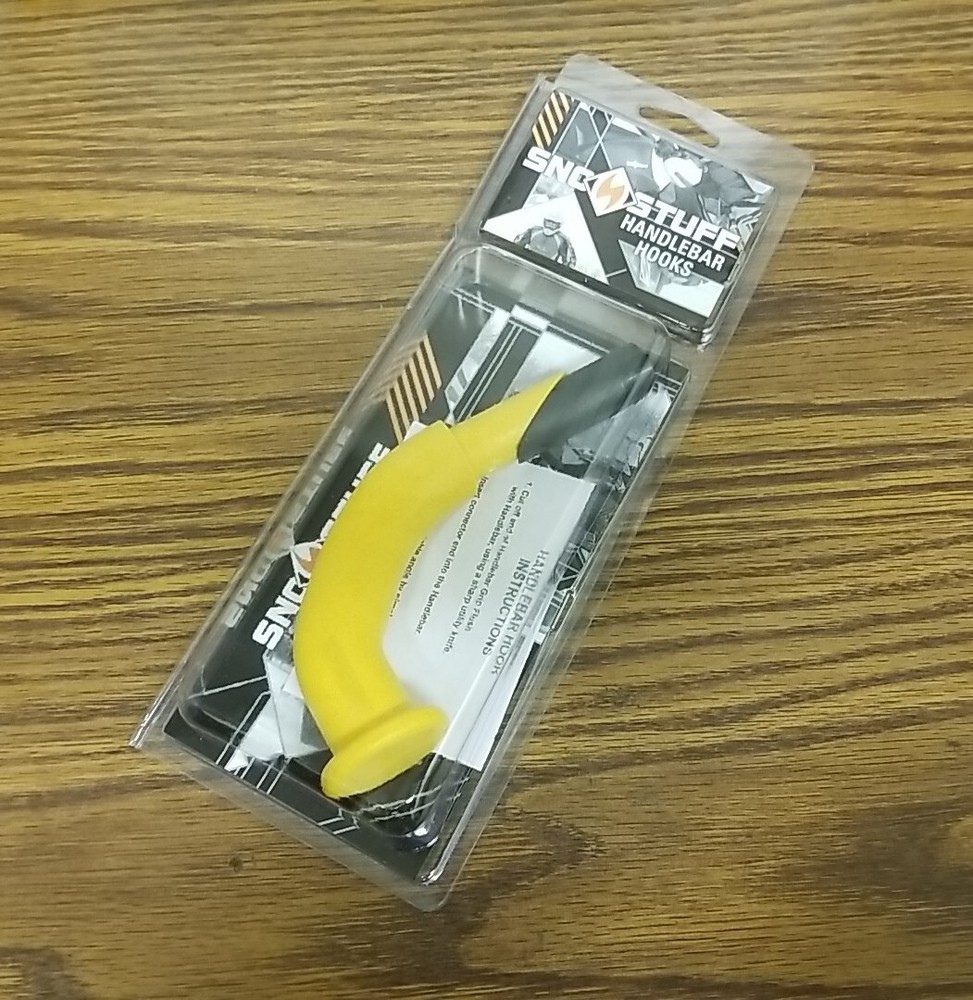 NEW Sno-Stuff YELLOW COMBINATION Snowmobile Handlebar Hook. #104-459-87