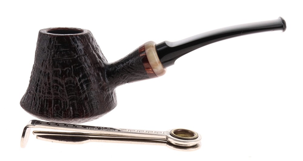 Pipe Damini brown sandblasted shape freehand volcano