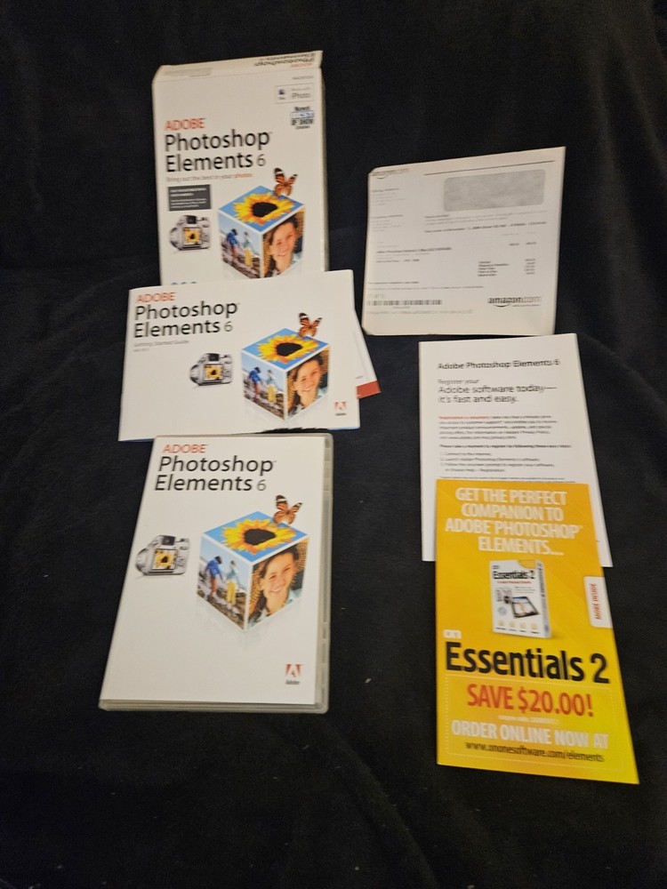 Adobe Photoshop Elements 6 for Macintosh Mini Box CIB Excellent Condition