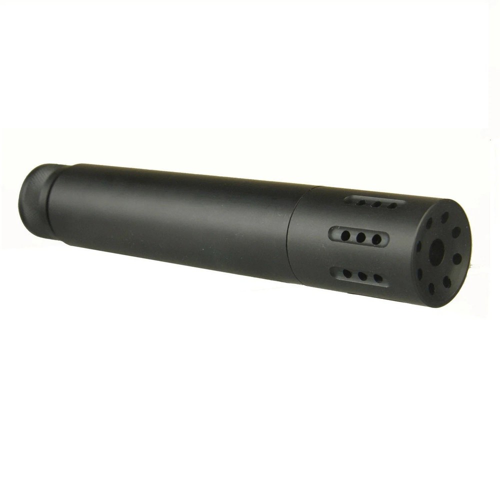 Black/Red/Silver 1/2x28 Slip Over Linear Comp Tube + Muzzle Brake/Protector
