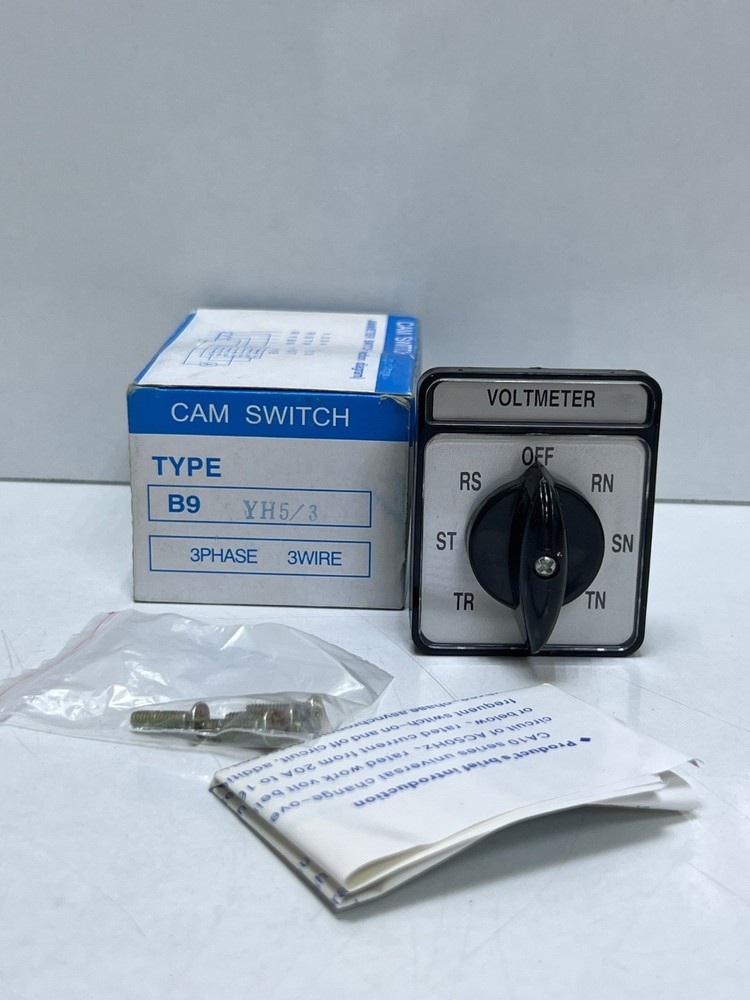CamSwitch B9 YH5/3 Voltage Panel Voltmeter Selector Switch With 7 Positions